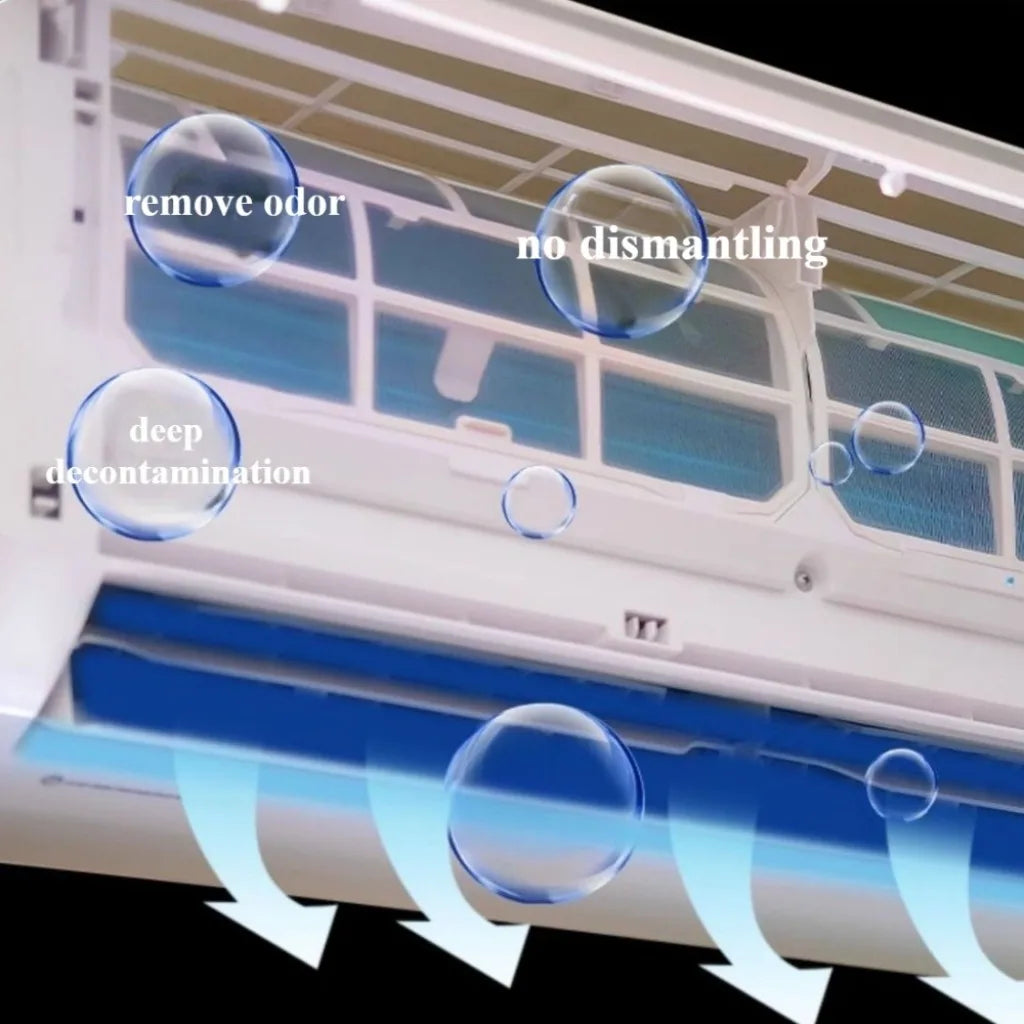 Air Conditioner Cleaning Spray Deeply Cleans Internal Dust Removes Odors Washing Deodorizer No Disassembly Washing